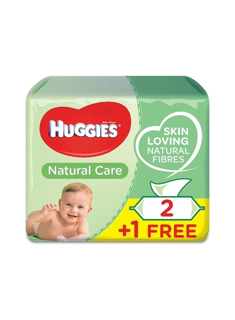 هجيز Huggies الطفل يمسح ALOE فيرا، 2 +1 مجانا، 56s × 3 (168 مناديل) - Image 1